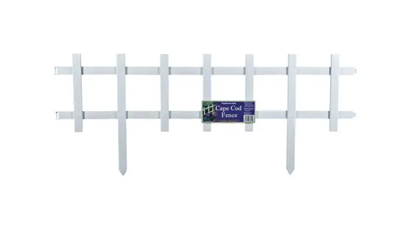 Master Mark Cape Cod Plastic Garden Border – 33" White Decorative Edge