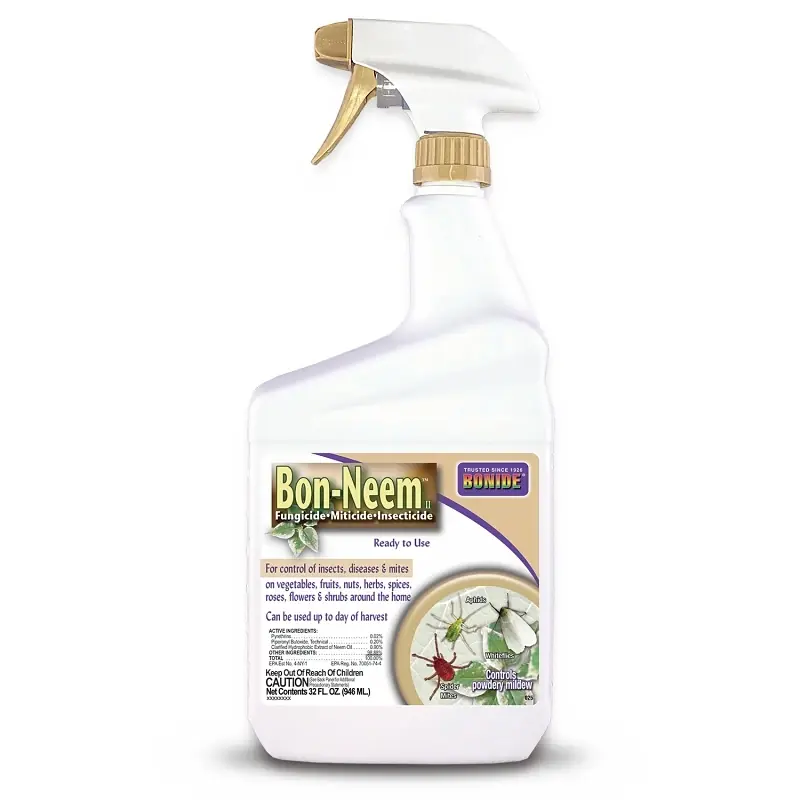 Bon-Neem Neem Oil Multi-Purpose Fungicide, Insecticide & Miticide, 32 Oz. Spray