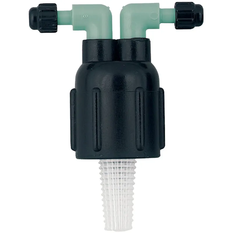 Drip Irrigation Two-Port Manifold, 1/4 Barb X 1/2 In. FPT