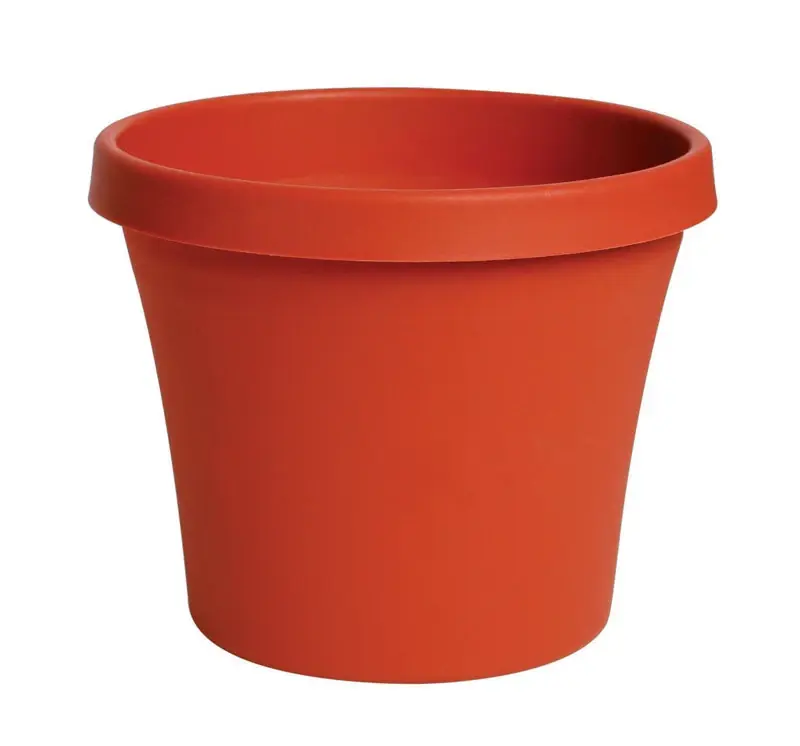 Terra Pot Planter, Terra Cotta Color Resin, 10 In.