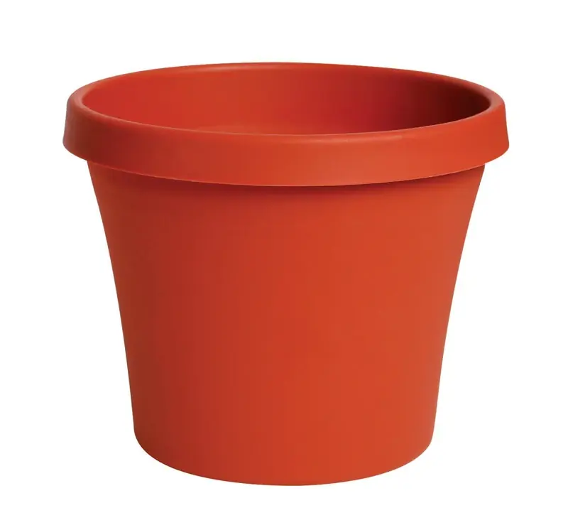 Terra Pot Planter, Terra Cotta Color Resin, 12 In.