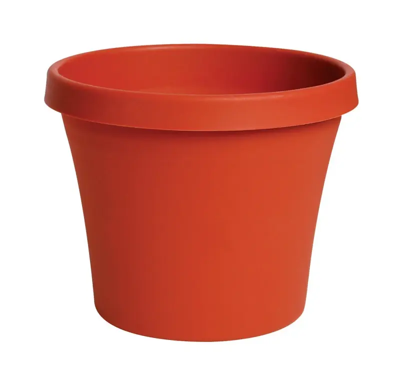 Terra Pot Planter, Terra Cotta Color Resin, 16 In.