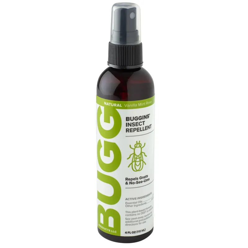 Buggins 4 Oz. Natural Insect Repellent Pump Spray - Deet-free, Essential Oils