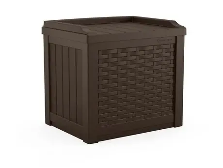 Resin Deck Box / Seat, Java, 22 Gallons