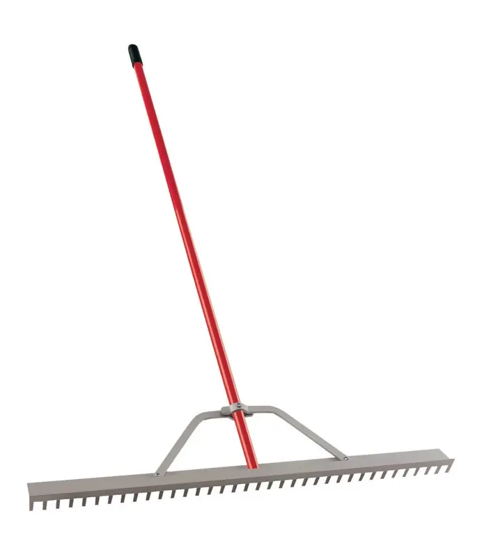 66 In. Aluminum Landscape Rake With 30 Tines And Comfort Grip Handle