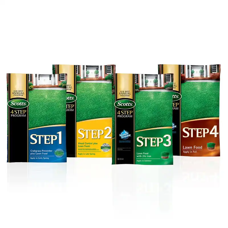 4 Step Annual Program Lawn Fertilizer For All Grasses 15000 Sq Ft