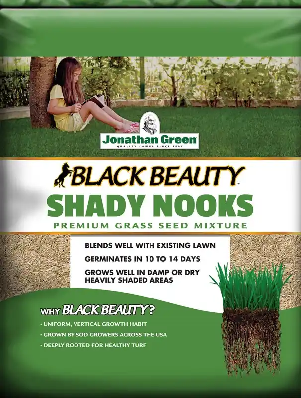 Black Beauty Shady Nooks Grass Seed Mixture, 3 Lbs.