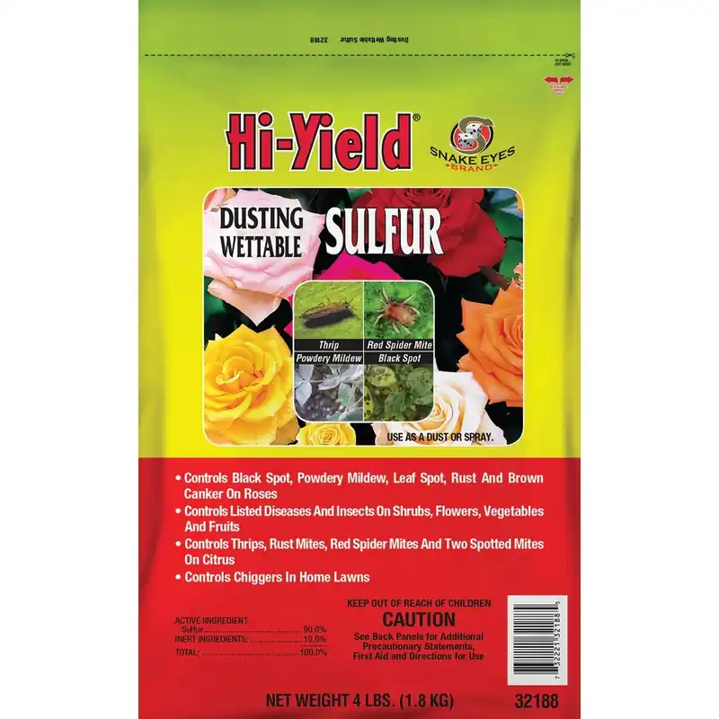 4 Lb. Powder Concentrate Wettable Sulphur Fungicide For Plants