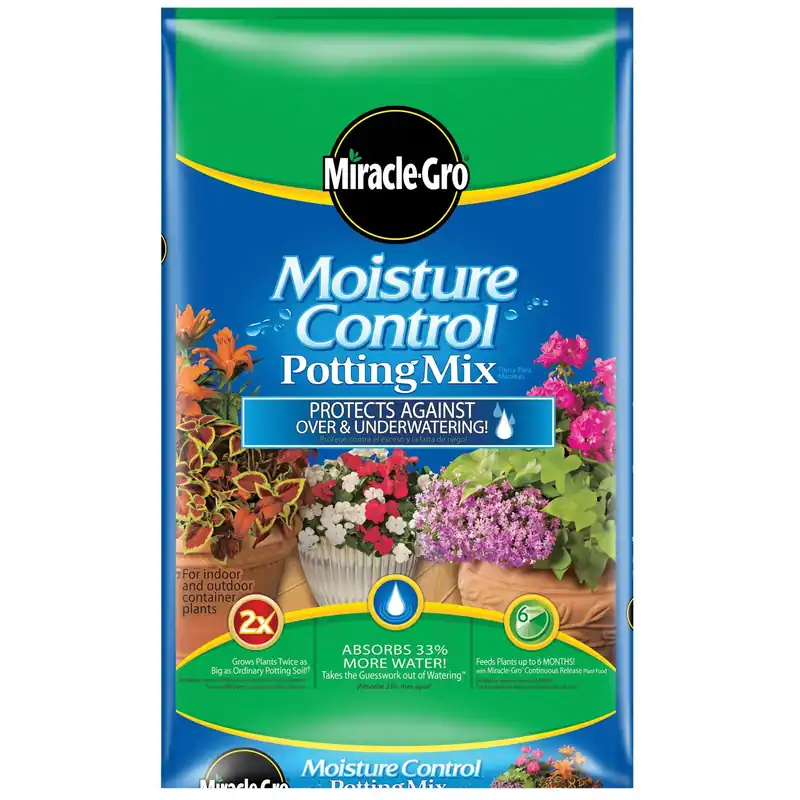 Miracle-gro Moisture Control Potting Mix 2 Cu. Ft. - Ideal For Healthy Plants