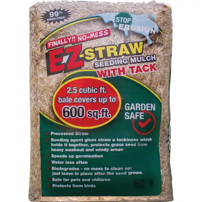 Seeding Mulch With Tack, 2.5 Cu. Ft. Covers 500-Sq. Ft.
