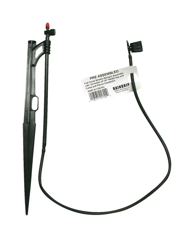 Raindrip For 1/4 In. Tubing Drip Irrigation Tubing Stake 13 In. H 1 Pk