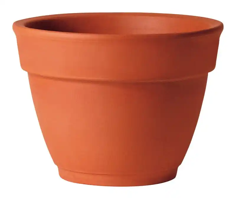 Deroma 6.3 In. H X 8.3 In. D Clay Traditional Planter Terracotta