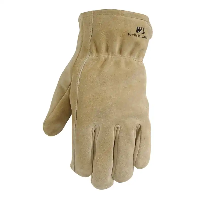 M Suede Cowhide Brown Insulated Gloves With Keystone Thumb