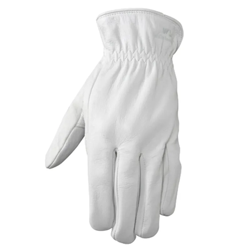 M Goatskin Leather Driver Gloves - Pearl Gray - Model 1720m