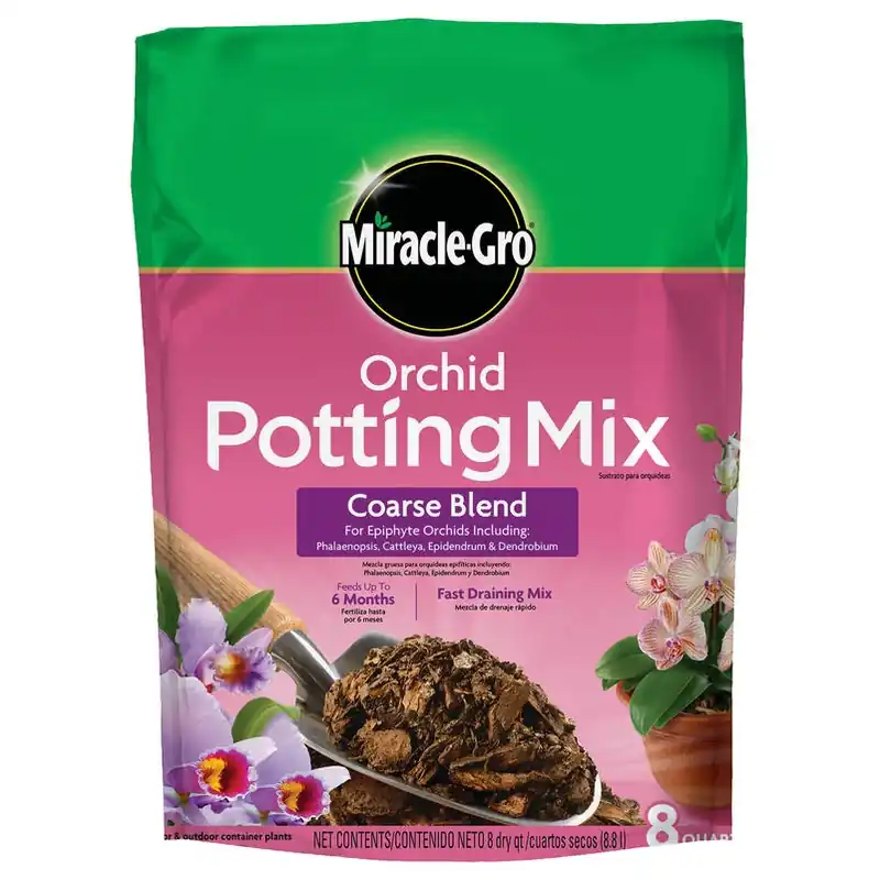 Miracle‑Gro Orchid Potting Mix – 8 Quart Premium Growing Medium