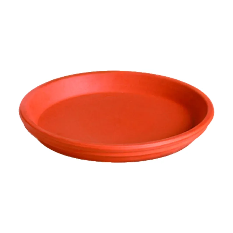 Deroma 1 In. H X 7.5 In. D Clay Traditional Plant Saucer Terracotta