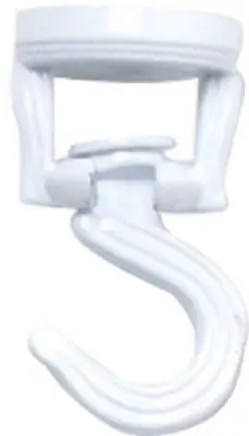 Panacea White Steel 3-9/16 In. H Swivel Swag Hook 1 Pk