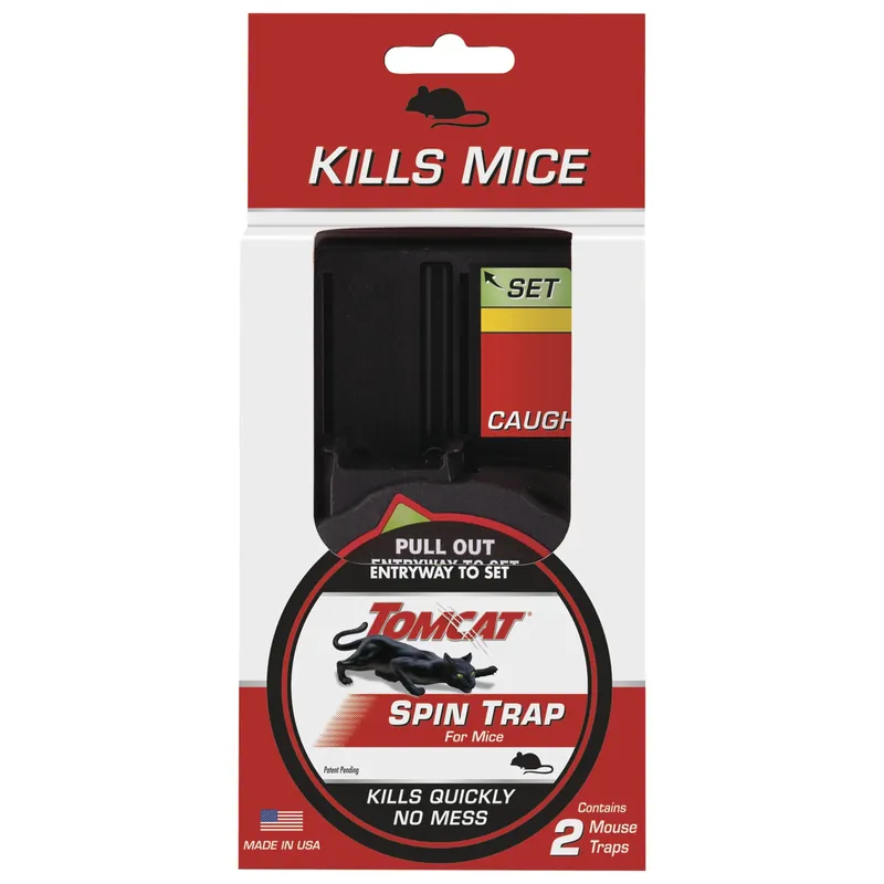 Tomcat Spin Trap Small Covered Trap For Mice 2 Pk