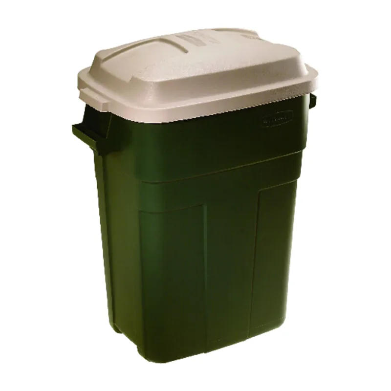 Roughneck 30 Gallon Evergreen Plastic Trash Can