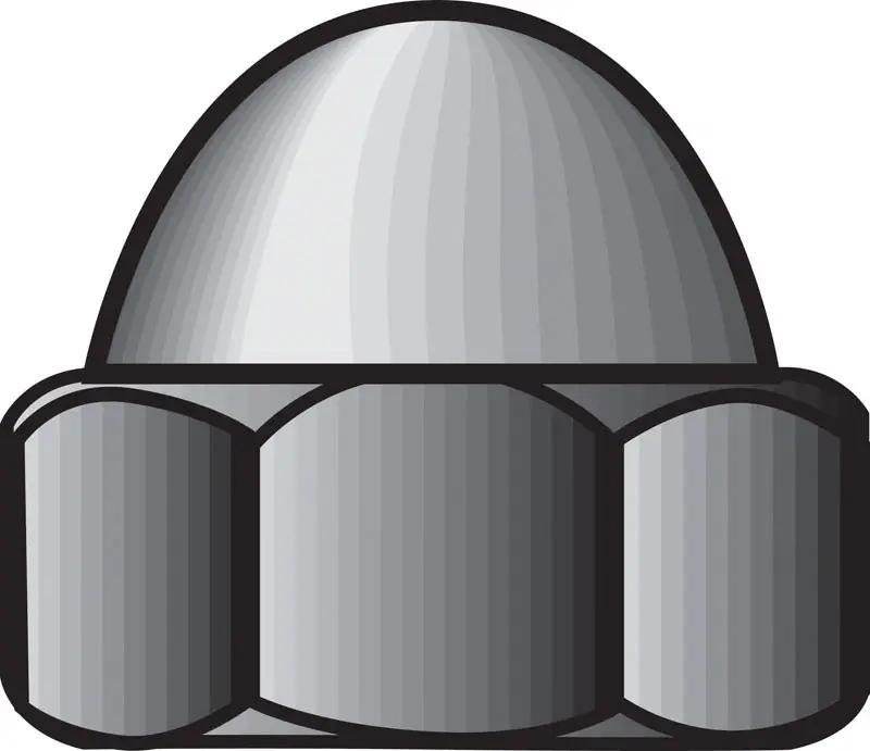 Hillman 1/4 In. Stainless Steel SAE Acorn Nut 50 Pk