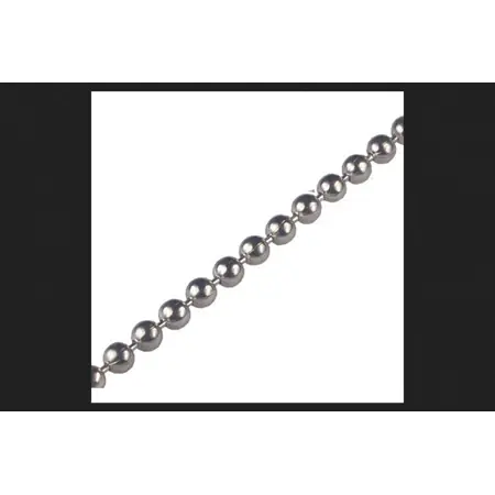 Hillman Metal Beaded Chain Program Chain Silver 3ft Length