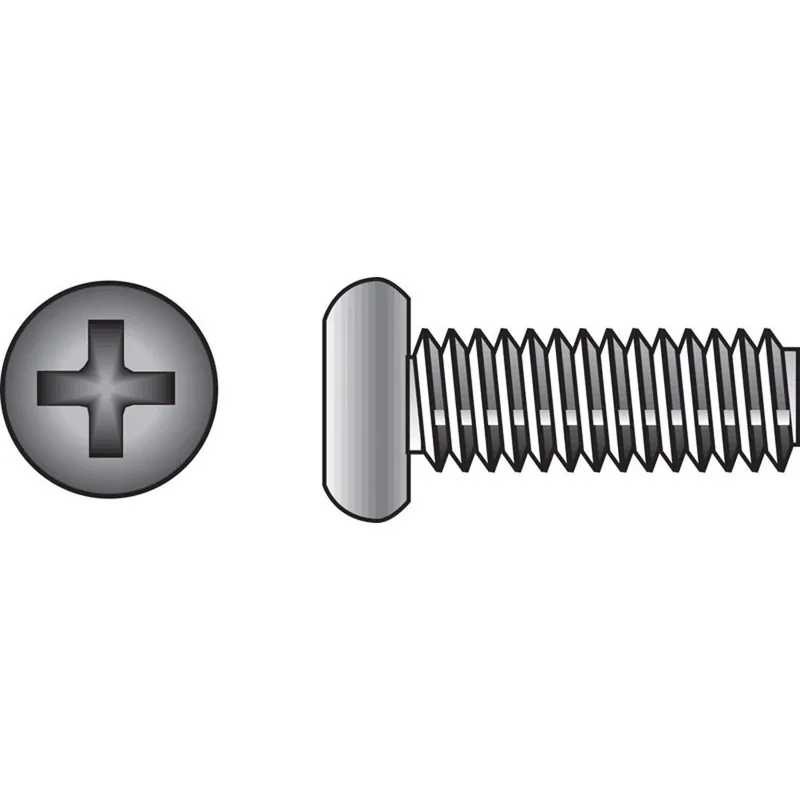 Hillman No. 10-32 X 1/2 In. L Phillips Pan Head Stainless Steel Machine Screws 100 Pk