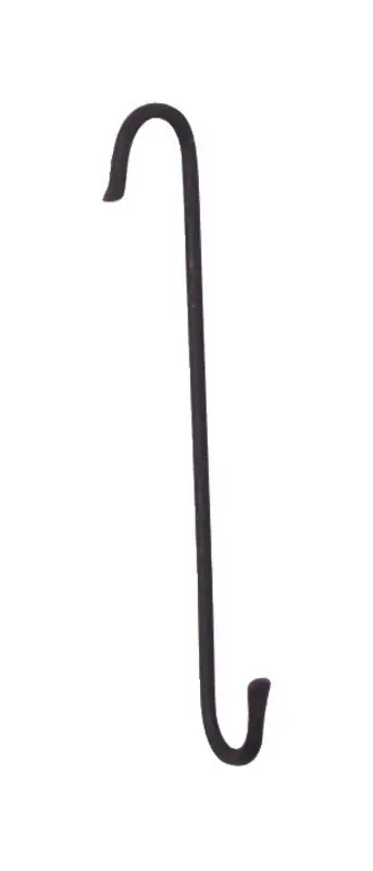Panacea Black Wrought Iron 8 In. H Extension Double J Plant Hook 1 Pk