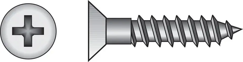 HILLMAN No. 9 X 1 In. L Phillips Zinc-Plated Coarse Wood Screws 100 Pk