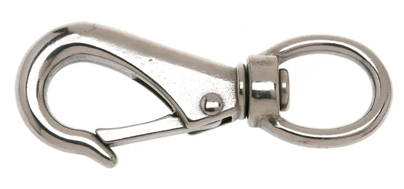 Swivel Round Eye Boat Snap, Stainless Steel, 3/4 In.