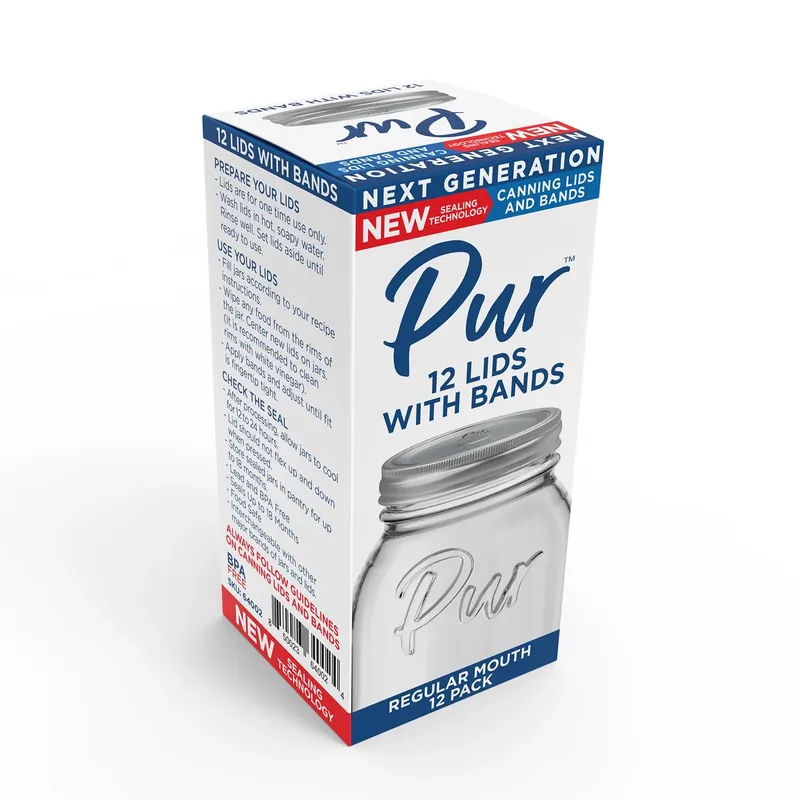 Pur Mason Regular Mouth Canning Lids And Bands 12 Pk