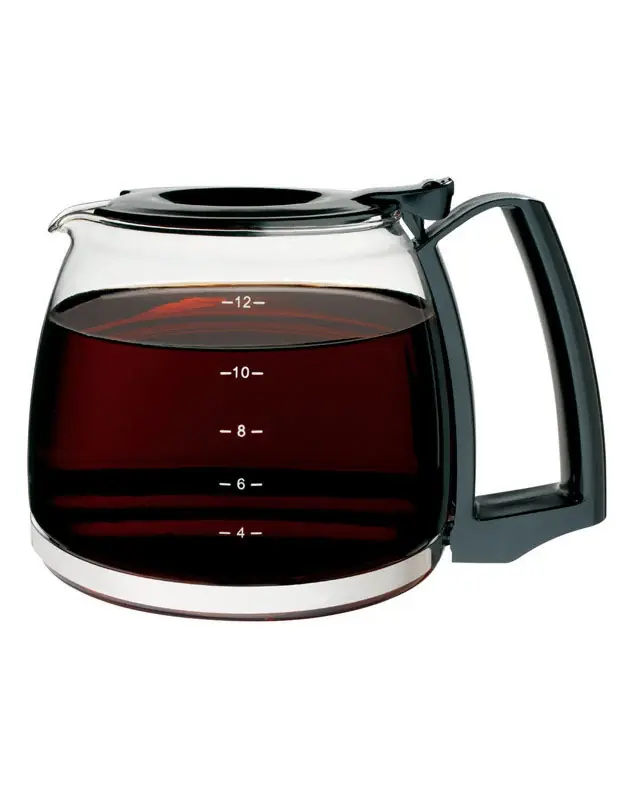 88185 Black Glass Replacement Carafe - 12 Cup Capacity