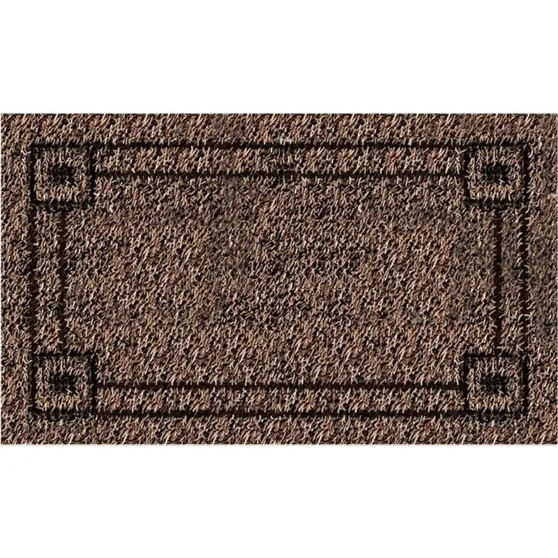 18 In. W X 30 In. L Brown Astroturf Door Mat - Nonslip & Washable
