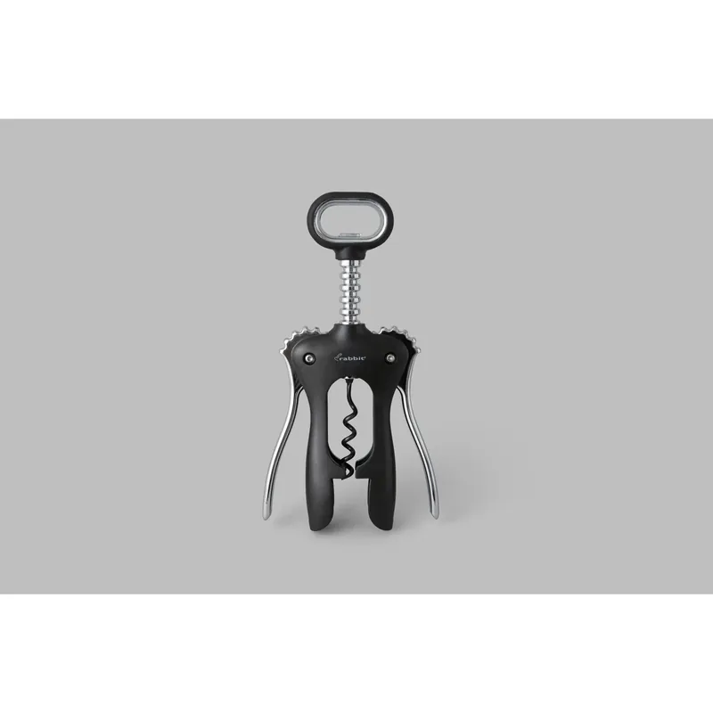 Black Stainless Steel Winged Cork Remover - Model W4041n