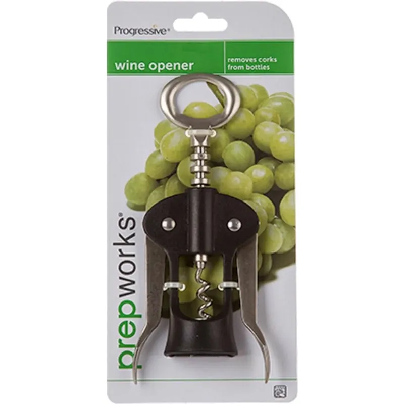 Black/silver Chrome/plastic Wing Corkscrew Model Gt-3009