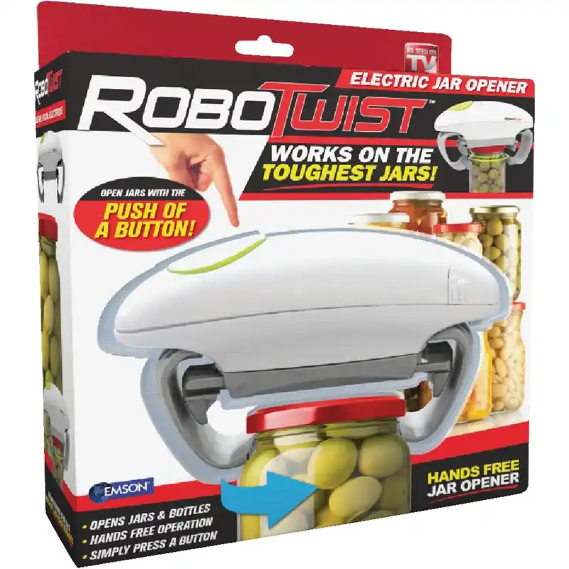 Electric Jar Opener - Battery Operated, Adjustable For Jars 1 To 3.5 Inches