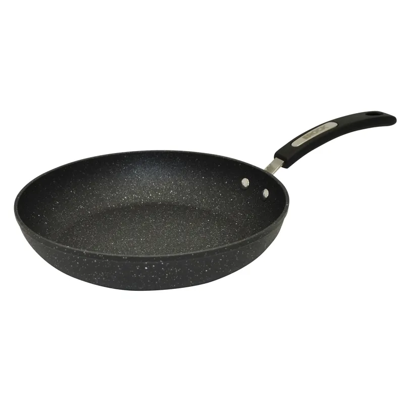 The Rock 11 In. Aluminum Fry Pan With Bakelite Handle - Black