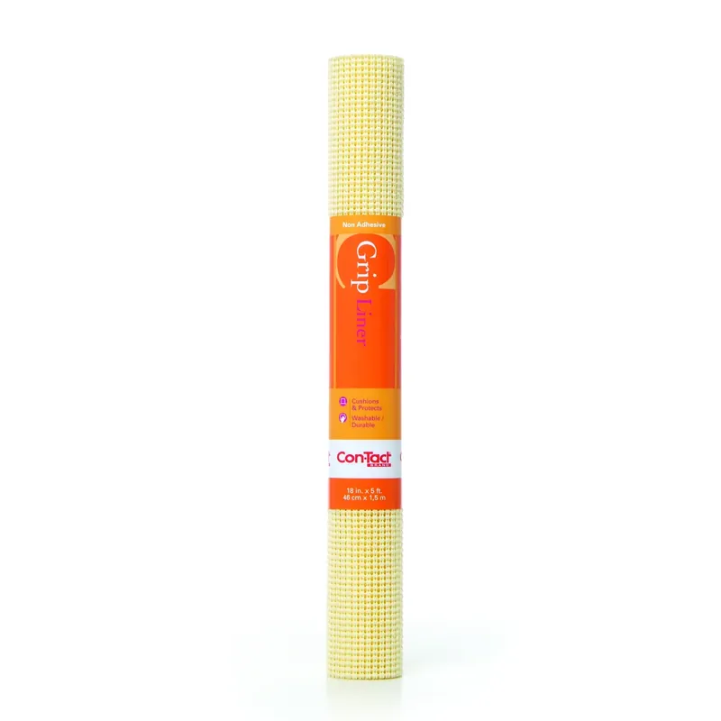 Beaded Grip 5 Ft. L X 18 In. W Almond Non-adhesive Shelf Liner