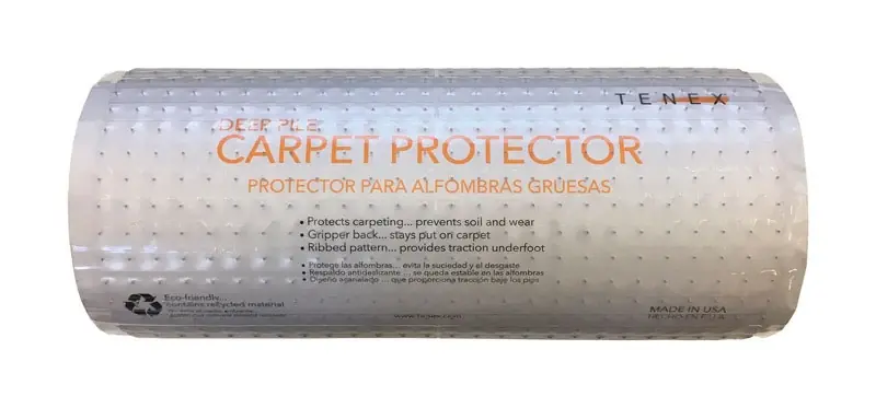75 Ft. L X 27 In. W Clear Nonslip Carpet Protector - Durable Floor Protection