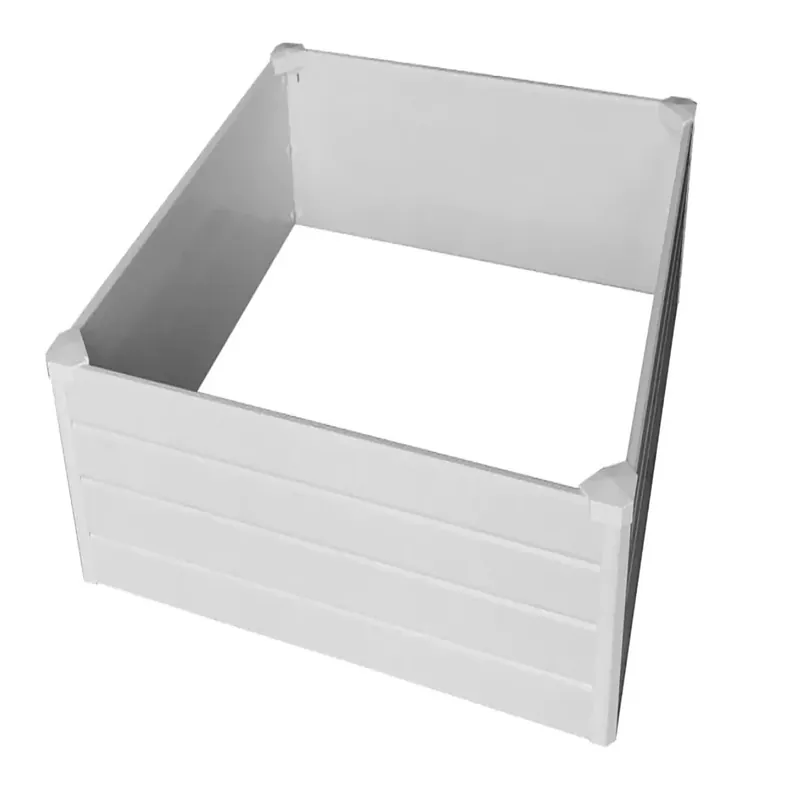 Deluxe 15 In. H X 48 In. W X 48 In. D Vinyl Wall Raised Garden Bed White