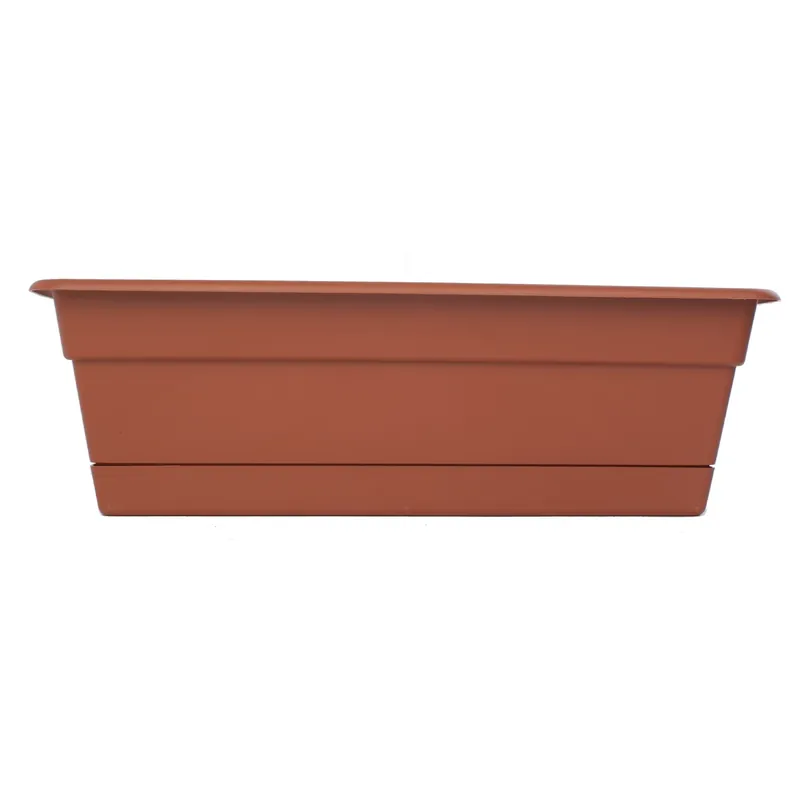 Dura Cotta 5.75 In. H X 30 In. W X 7.5 In. D Plastic Window Box Terracotta