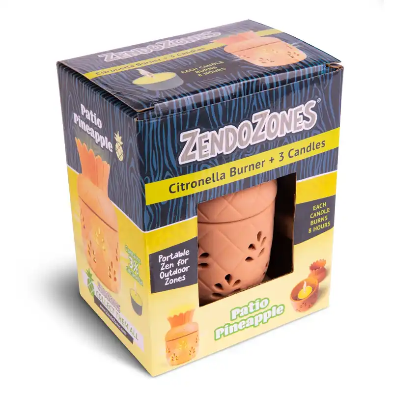 JT Eaton ZendoZones Citronella Candle Burner Candle For Mosquitoes 1 Pk