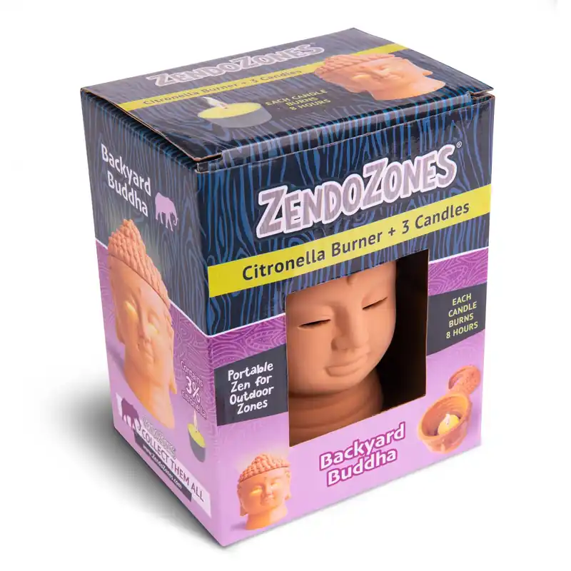 JT Eaton ZendoZones Citronella Candle Burner Candle For Mosquitoes 1 Pk