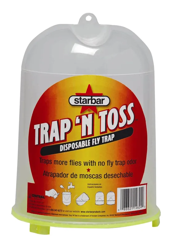 Trap ‘n Toss Disposable Fly Trap - Model 14624 - Holds Over 10,000 Flies