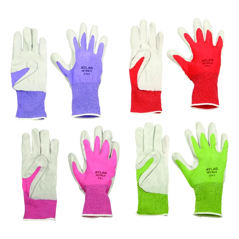 Unisex Indoor/outdoor Nitrile Coated Gloves Medium Assorted Colors 1 Pair