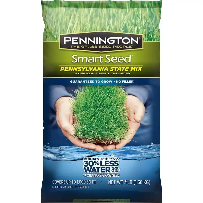 Smart Seed Pennsylvania Mix Grass Seed, 3 Lbs. For Lush Lawns