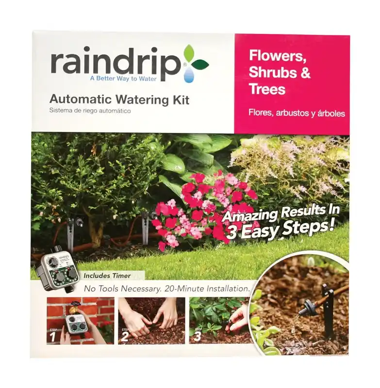 Flower, Shrub & Tree Watering Kit With Timer