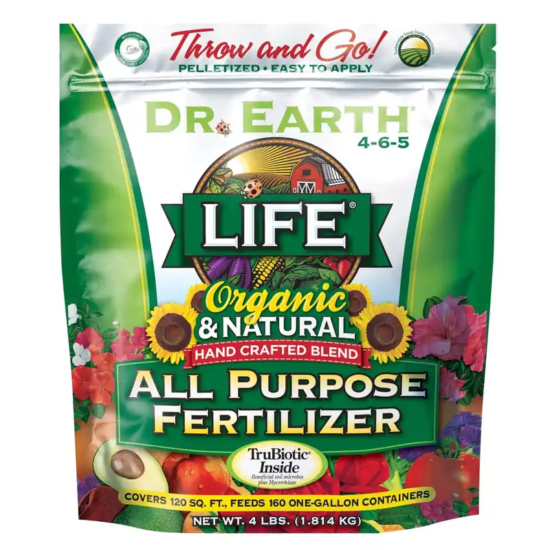 Life All-Purpose Organic Fertilizer, 5-5-5, 4 Lbs.