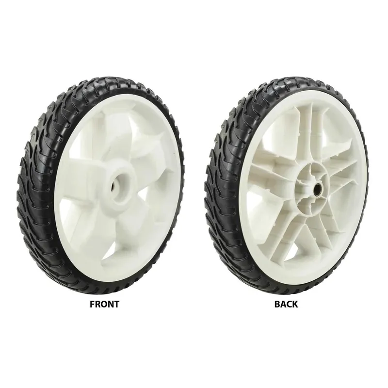11 In. Diameter Plastic Lawn Mower Replacement Wheel Assembly For 22 Inch Models