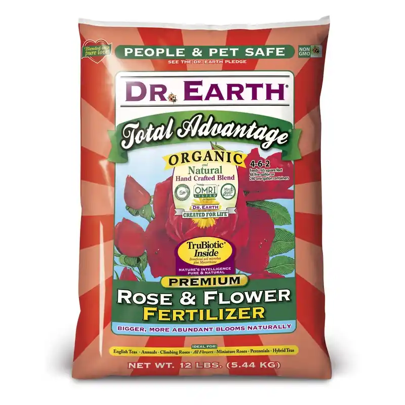 Total Advantage Rose & Flower Organic Fertilizer, 4-6-2, 12-Lb. Bag