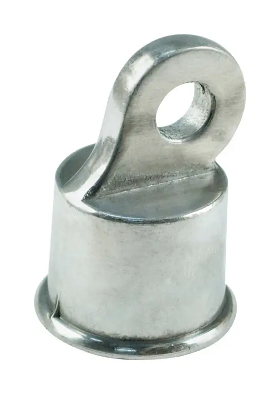 Yardlink 2.8 Inch Height Silver Aluminum Rail End